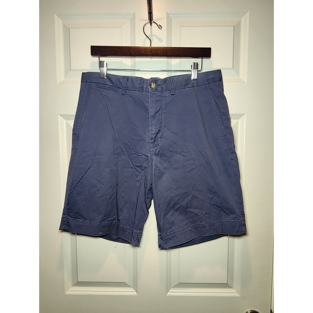 Polo Ralph Lauren Mens Navy Blue Stretch Classic Fit Chino Shorts Size 33